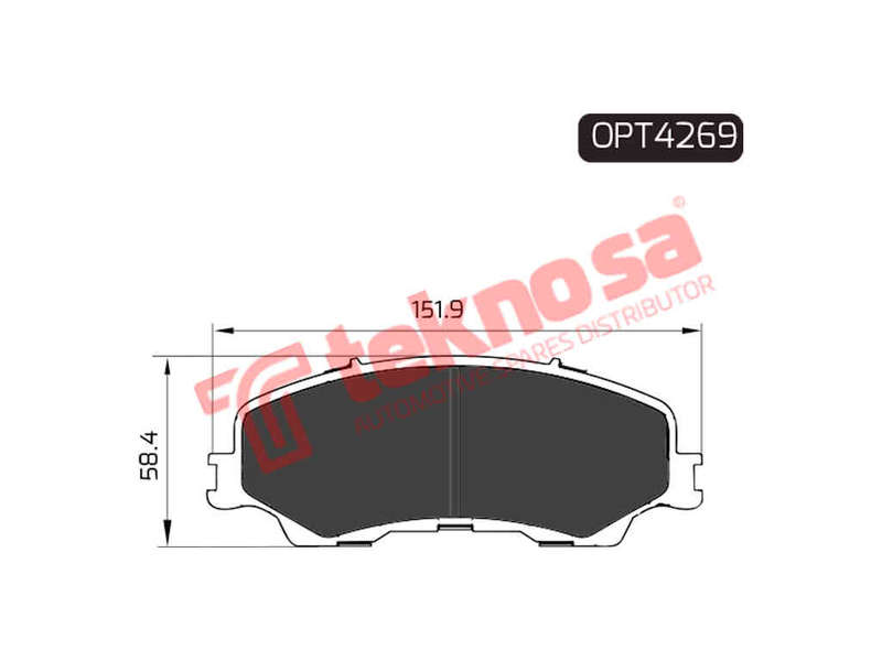 BRAKE PADS - OPT4269 (OPTIMA)