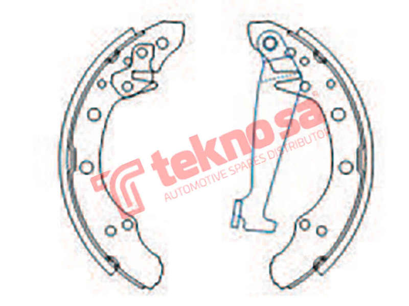 BRAKE SHOES - OPT503PB (OPTIMA)