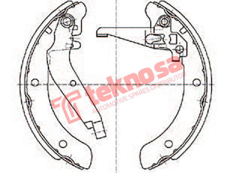 BRAKE SHOES - OPT532PB (OPTIMA)