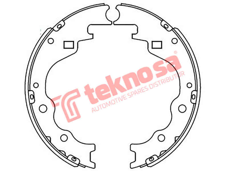 BRAKE SHOES - OPT550PB (OPTIMA)
