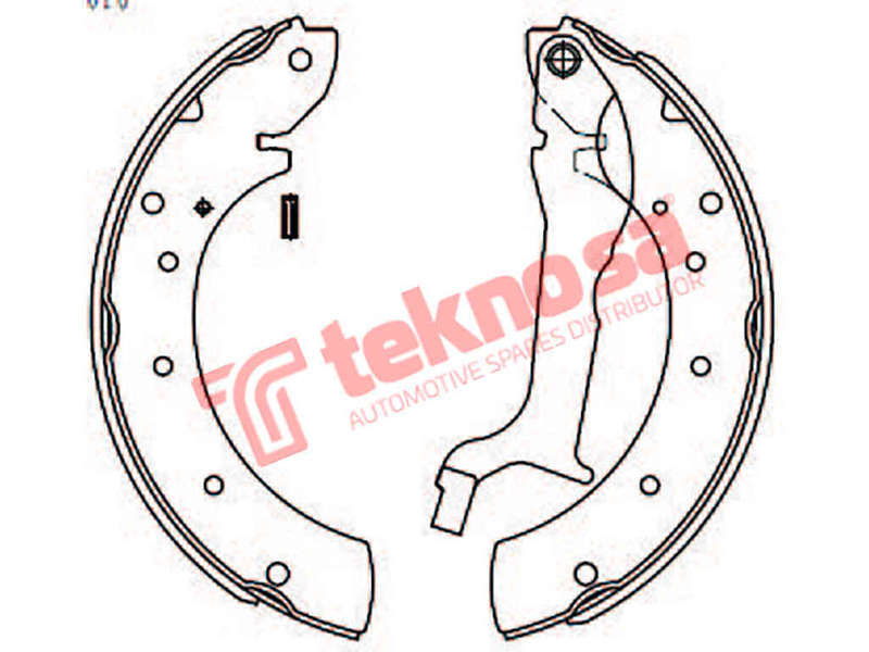 BRAKE SHOES - OPT604PB (OPTIMA)