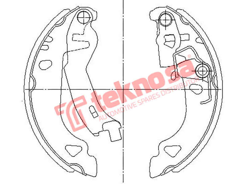 BRAKE SHOES - OPT605PB (OPTIMA)
