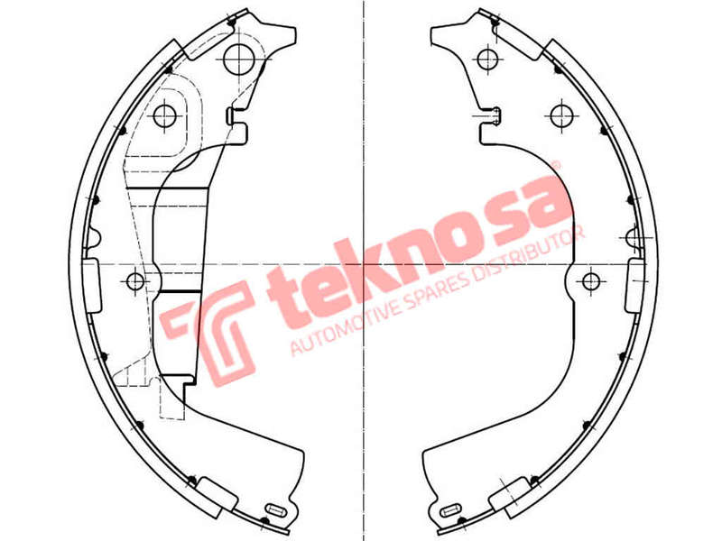 BRAKE SHOES - OPT610PB (OPTIMA)