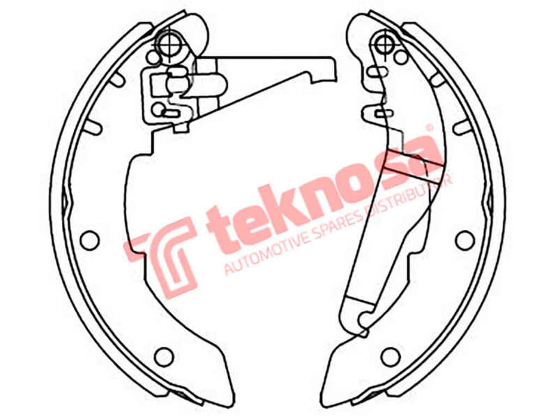 BRAKE SHOES - OPT614PB (OPTIMA)