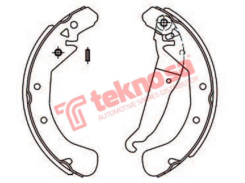 BRAKE SHOES - OPT623PB (OPTIMA)