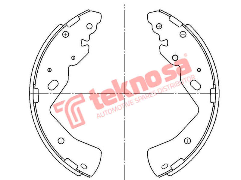 BRAKE SHOES - OPT634PB (OPTIMA)