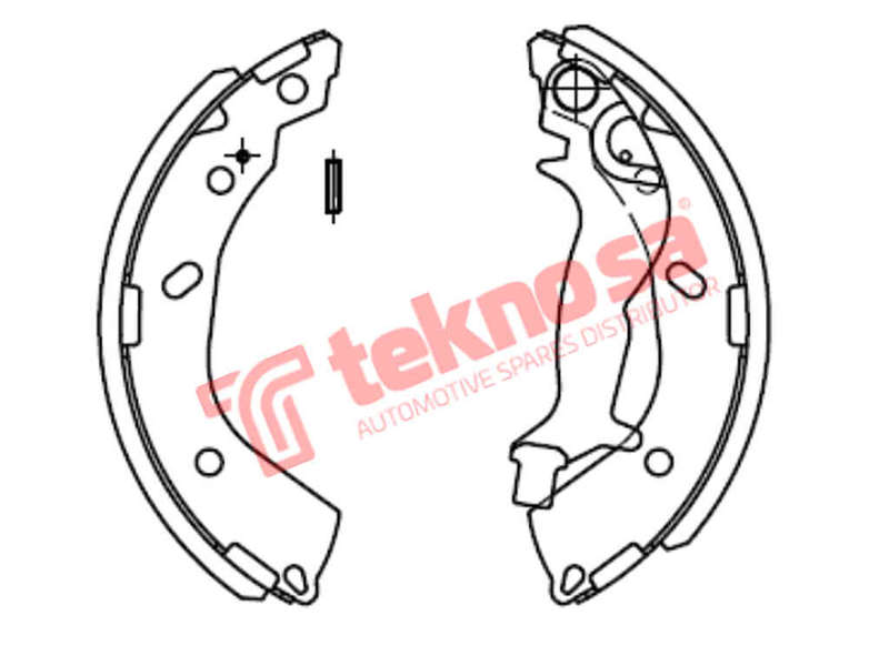 BRAKE SHOES - OPT637PB (OPTIMA)