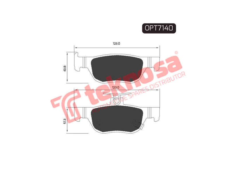 BRAKE PADS - OPT7140 (OPTIMA)