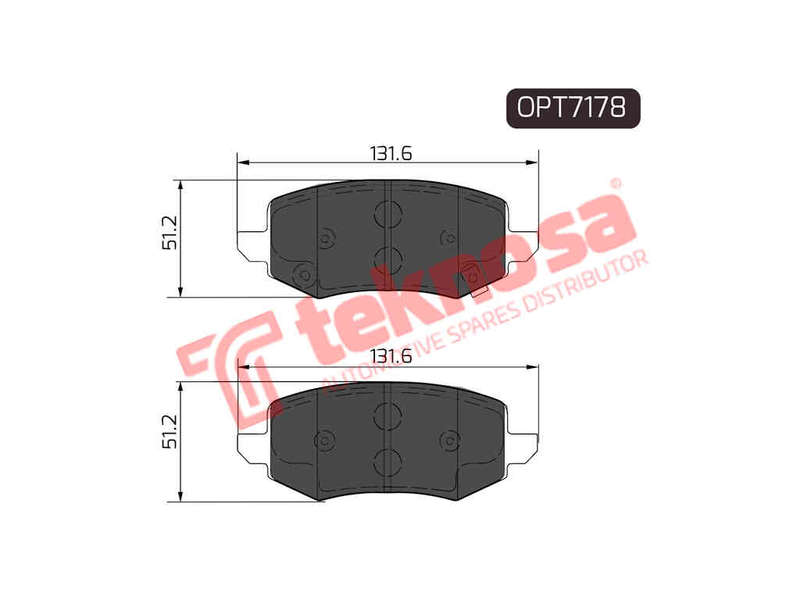 BRAKE PAD SET - OPT7178 (OPTIMA)