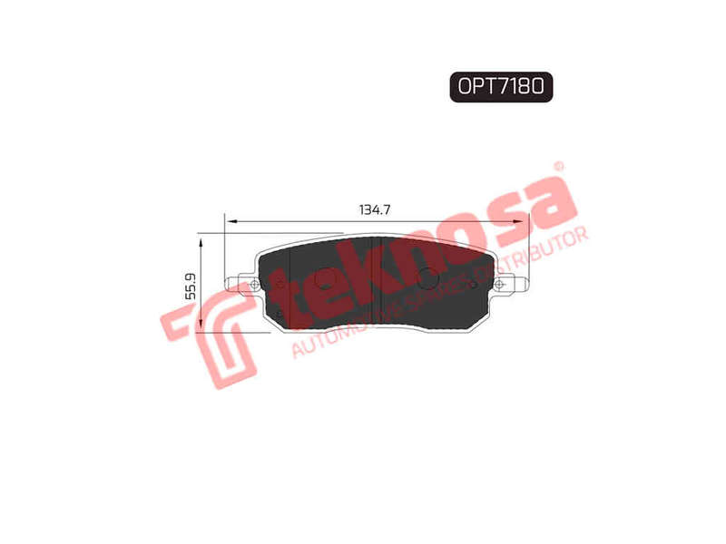 BRAKE PAD SET - OPT7180 (OPTIMA)