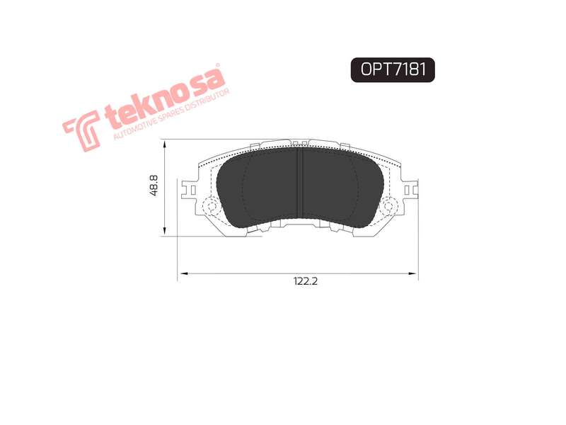 BRAKE PAD SET - OPT7181 (OPTIMA)