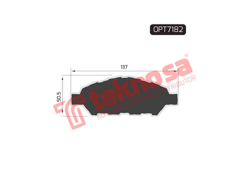 BRAKE PAD SET - OPT7182 (OPTIMA)