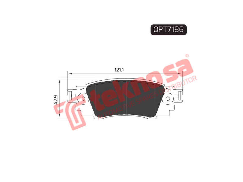 BRAKE PAD SET - OPT7186 (OPTIMA)