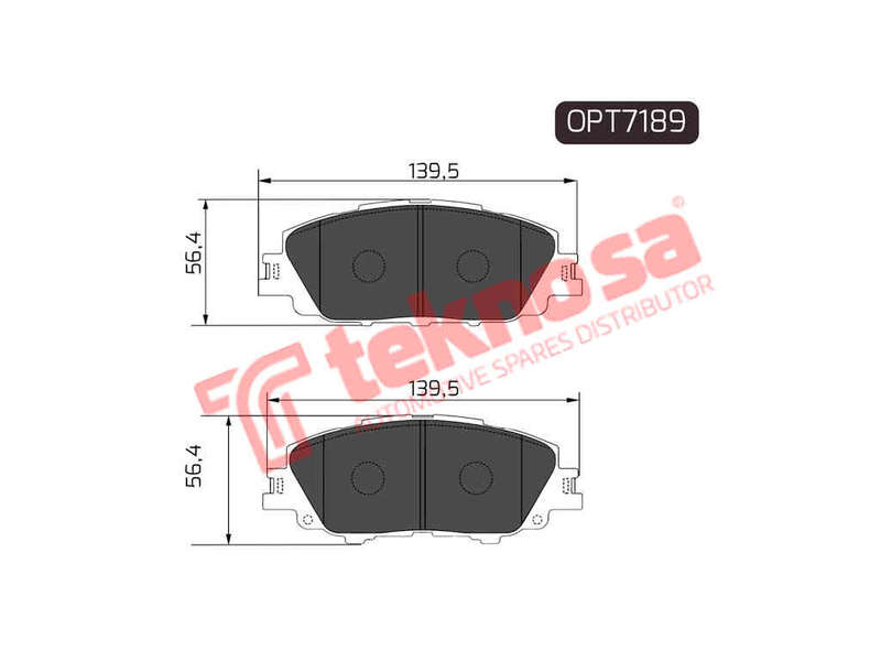 BRAKE PADS - OPT7189 (OPTIMA)