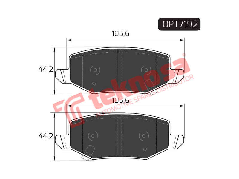BRAKE PAD SET - OPT7192 (OPTIMA)