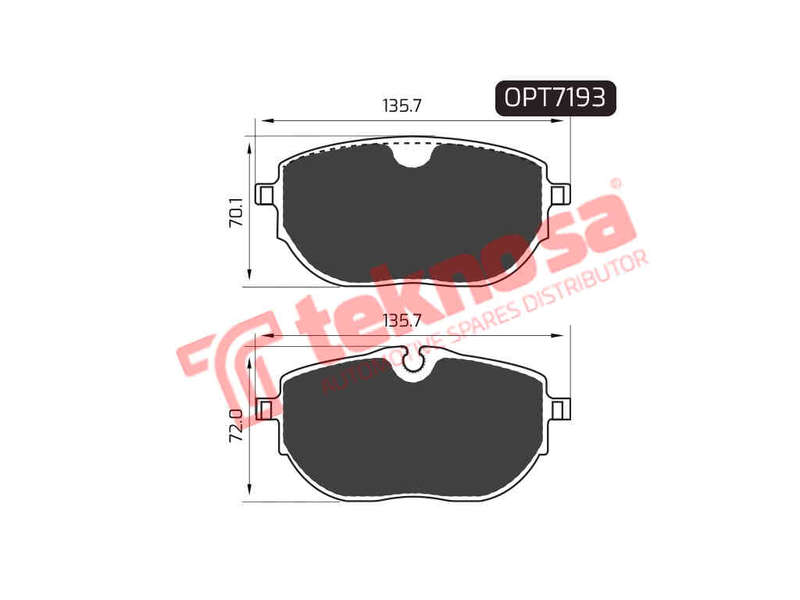 BRAKE PAD SET - OPT7193 (OPTIMA)