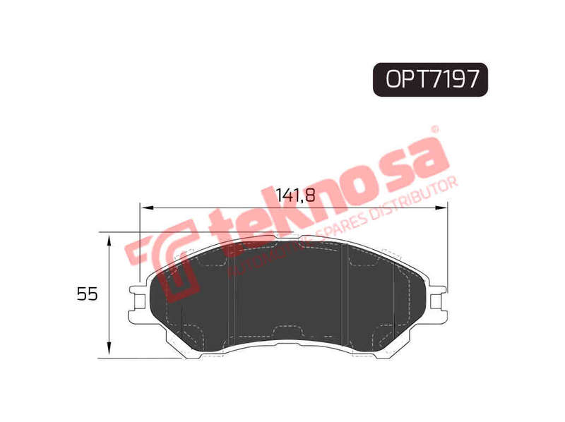 BRAKE PAD SET - OPT7197 (OPTIMA)