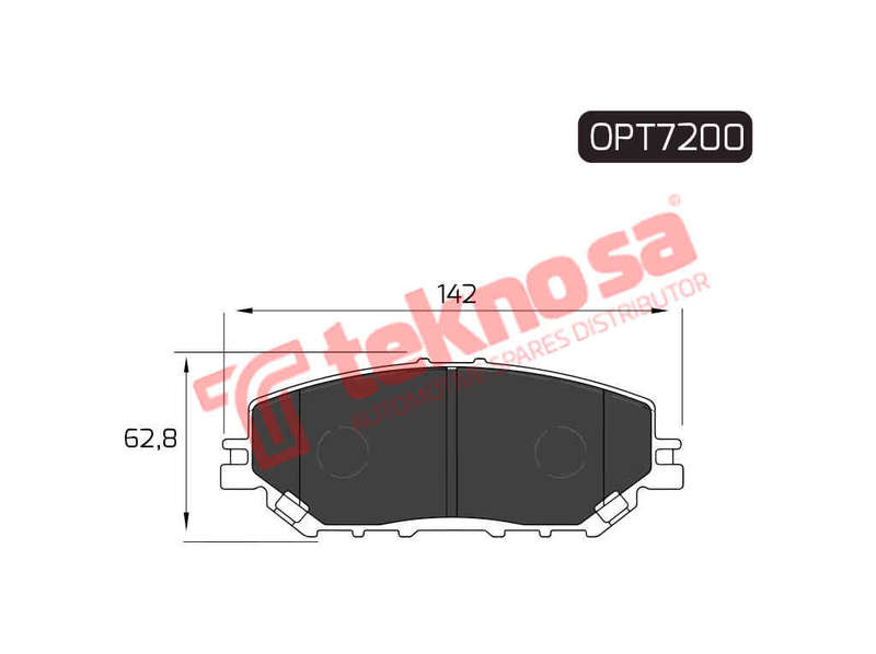 BRAKE PAD SET - OPT7200 (OPTIMA)