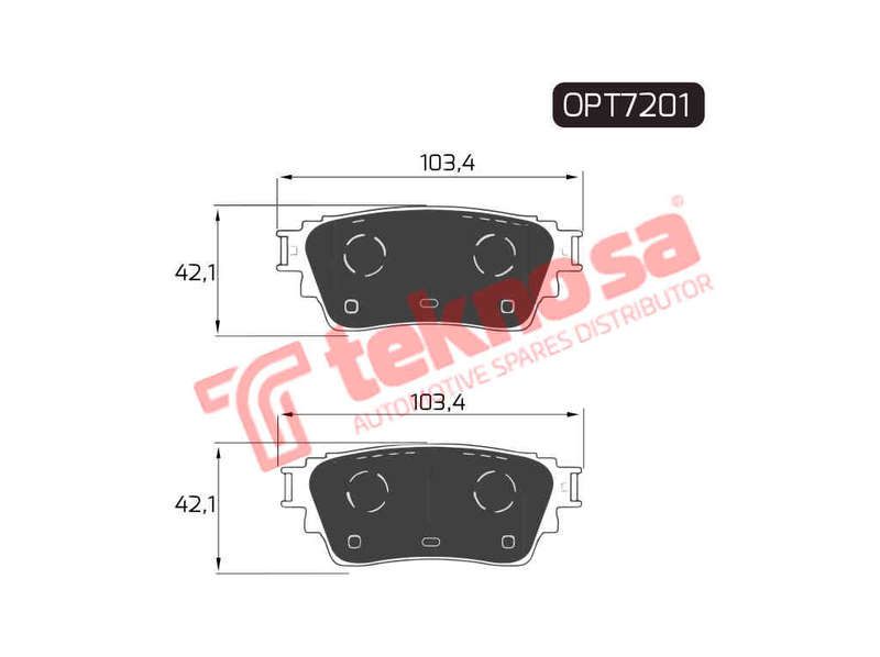 BRAKE PAD SET - OPT7201 (OPTIMA)