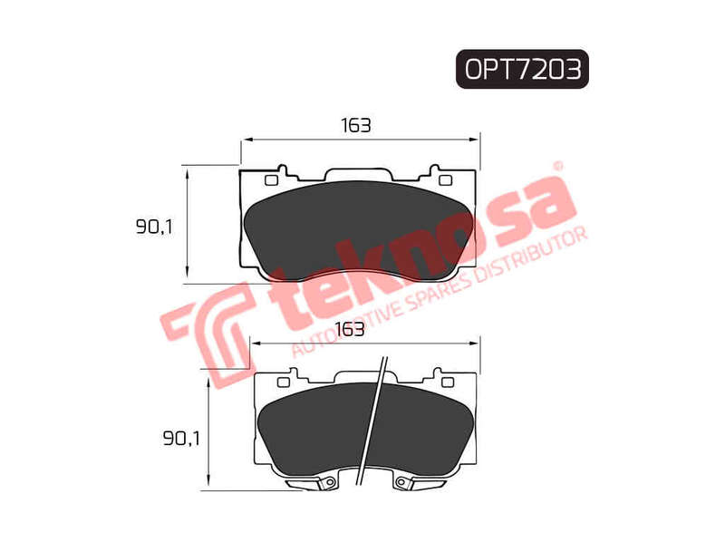 BRAKE PAD SET - OPT7203 (OPTIMA)