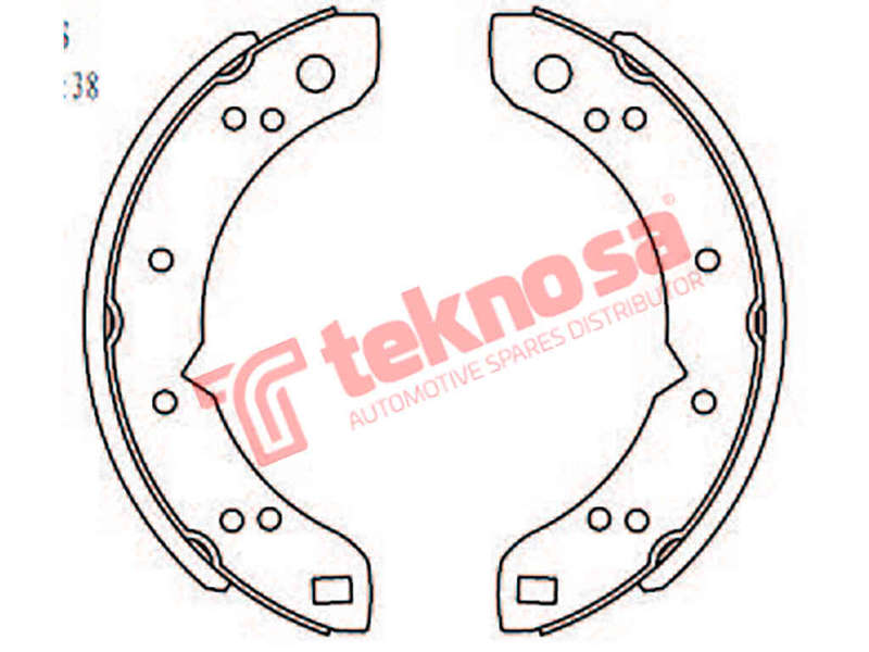 BRAKE SHOES - OPT732PB (OPTIMA)