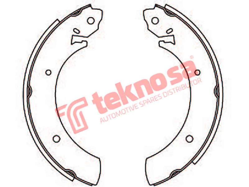 BRAKE SHOES - OPT819PB (OPTIMA)
