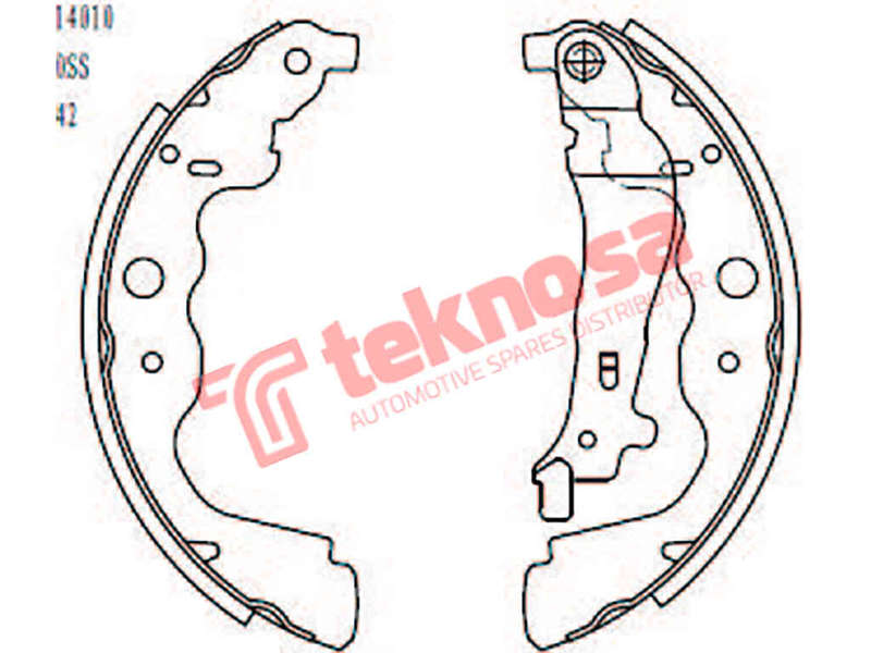 BRAKE SHOES - OPT852PB (OPTIMA)