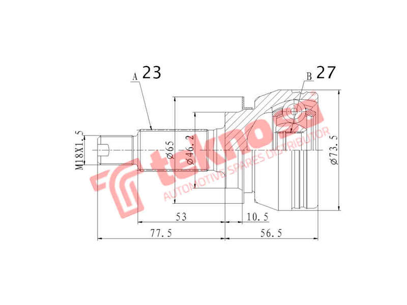 INNER CV JOINT - RN3032 (TEKNOSA)