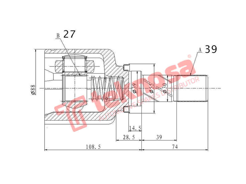 INNER CV JOINT - RN4031 (TEKNOSA)