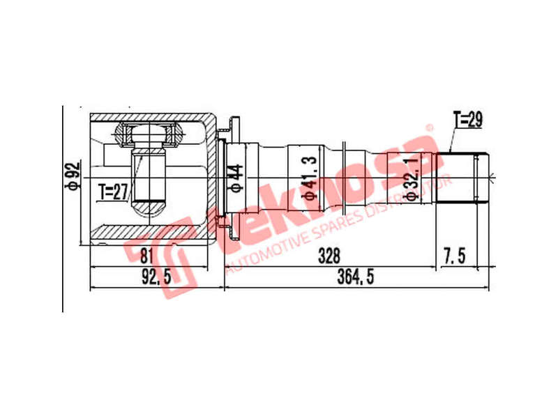 INNER CV JOINT - RV4015 (TEKNOSA)