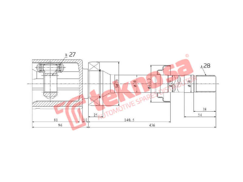 INNER CV JOINT - RV4020 (TEKNOSA)