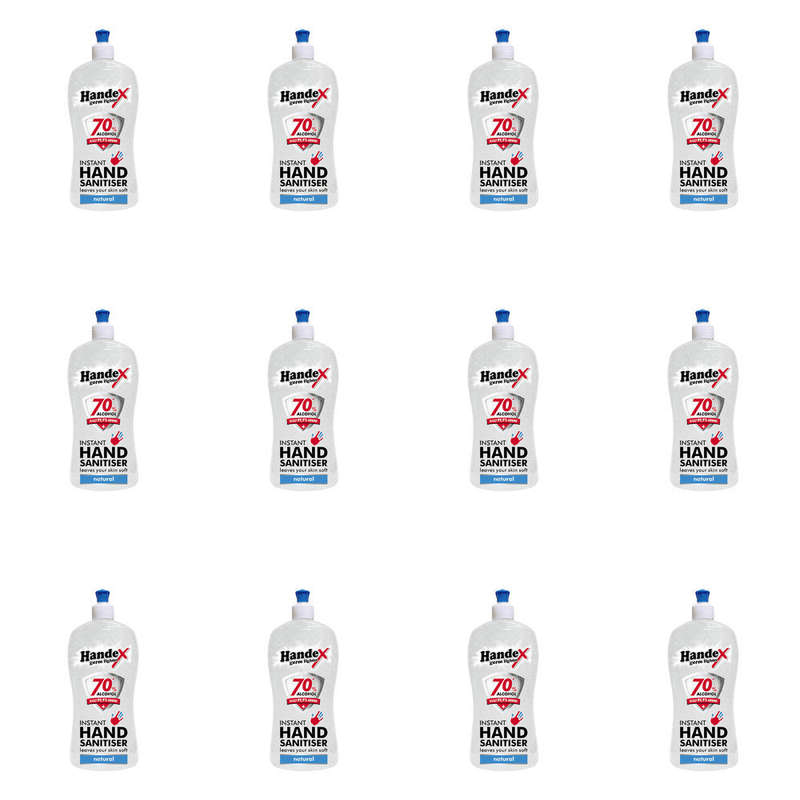 Handex Hand Sanitiser 70% Natural - 500Ml QTY:12
