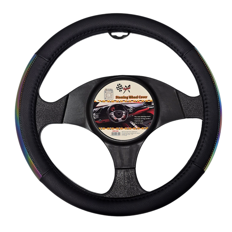 Iridescent Reflective Photosensitive Steering Wheel Cover -