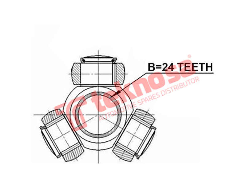 TRIPOD 24 SPLINE - TRP-TO24 (Teknosa)