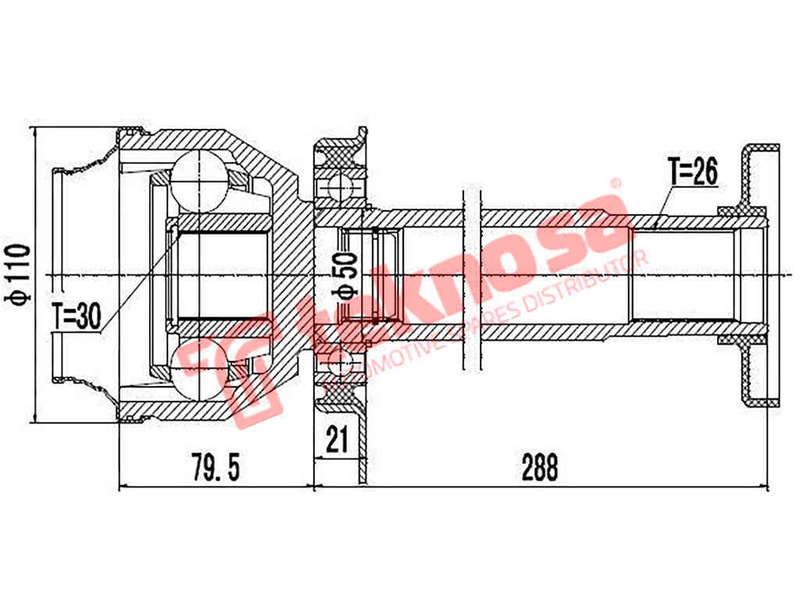 INNER CV JOINT - VW4003 (TEKNOSA)