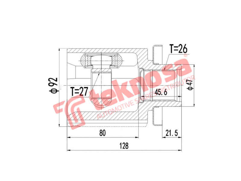 INNER CV JOINT - VW4022 (TEKNOSA)