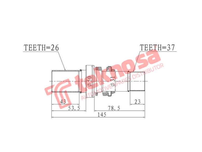 INNER CV JOINT - VW4028 (TEKNOSA)