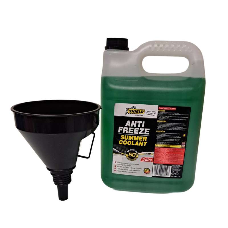 Shield 50% Green Anti-Freeze 5L And Reusable Funnel