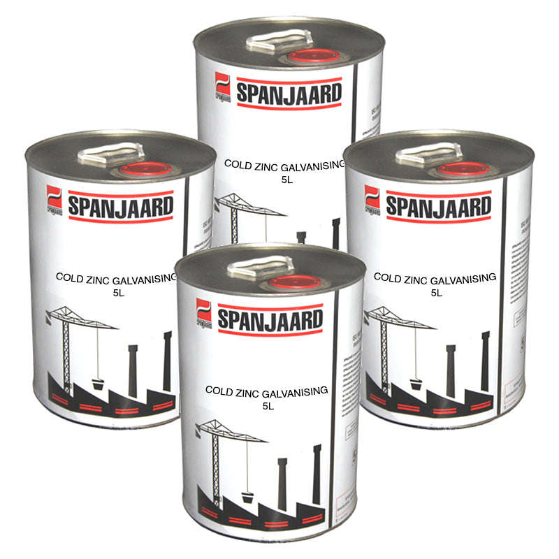 COLD ZINC GALVANISING  QTY: 4 x 5lt Tin