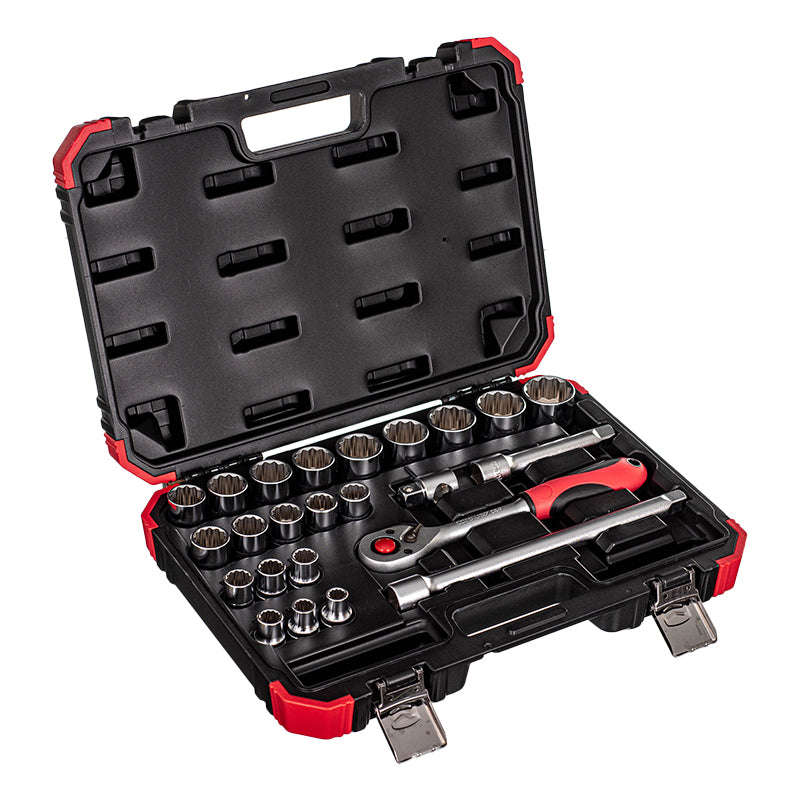 Carolus Socket Wrench Set 1/2 Inch, 24-Piece