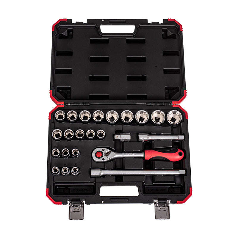Carolus Socket Wrench Set 1/2 Inch, 24-Piece