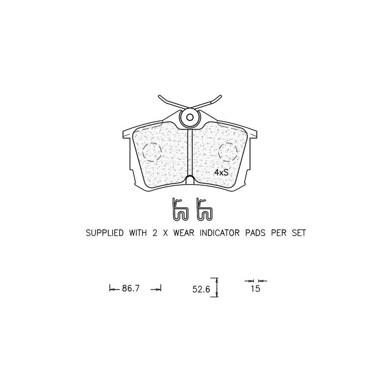 Brake Pad Set - Ate1004 (Ate)