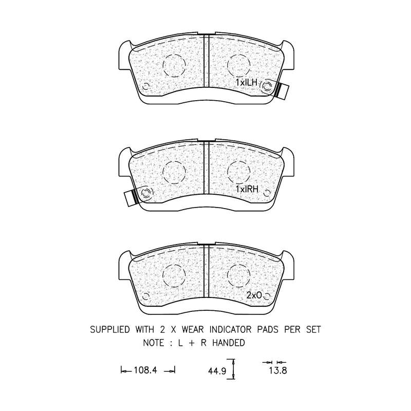 Brake Pad Set - Ate1005 (Ate)