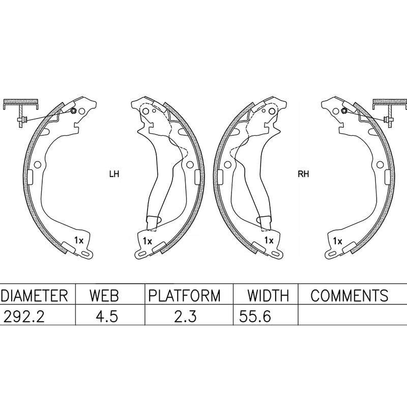 Brake Shoes - Ate1009Bs (Ate)