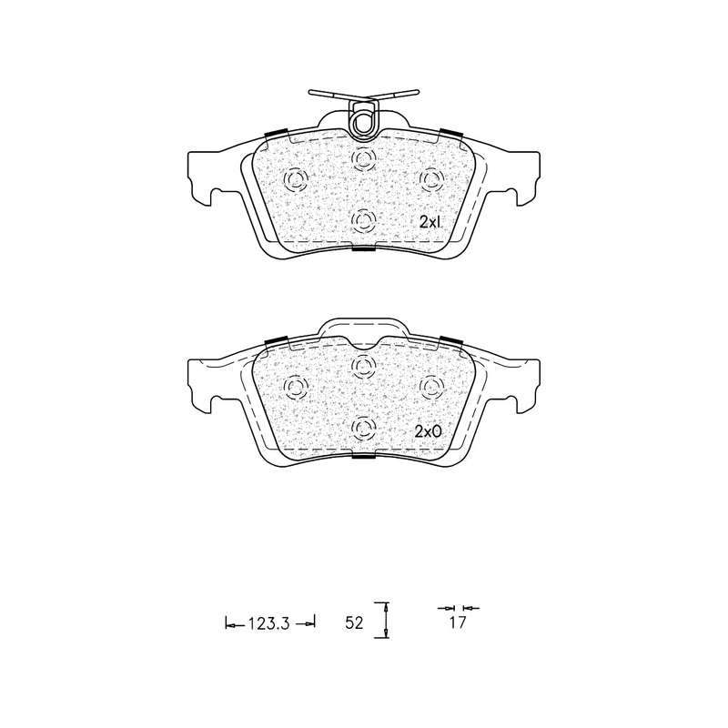Brake Pad Set - Ate1011 (Ate)