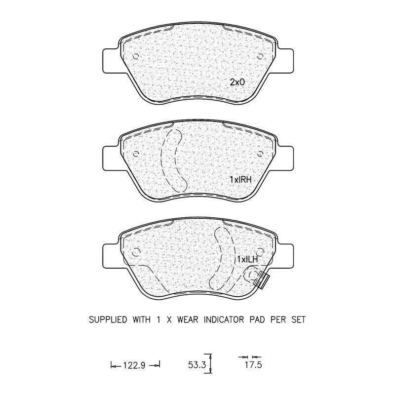 Brake Pad Set - Ate1013 (Ate)