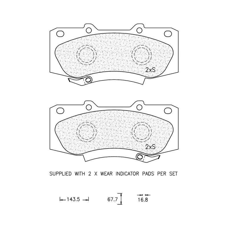 Brake Pad Set - Ate1017 (Ate)