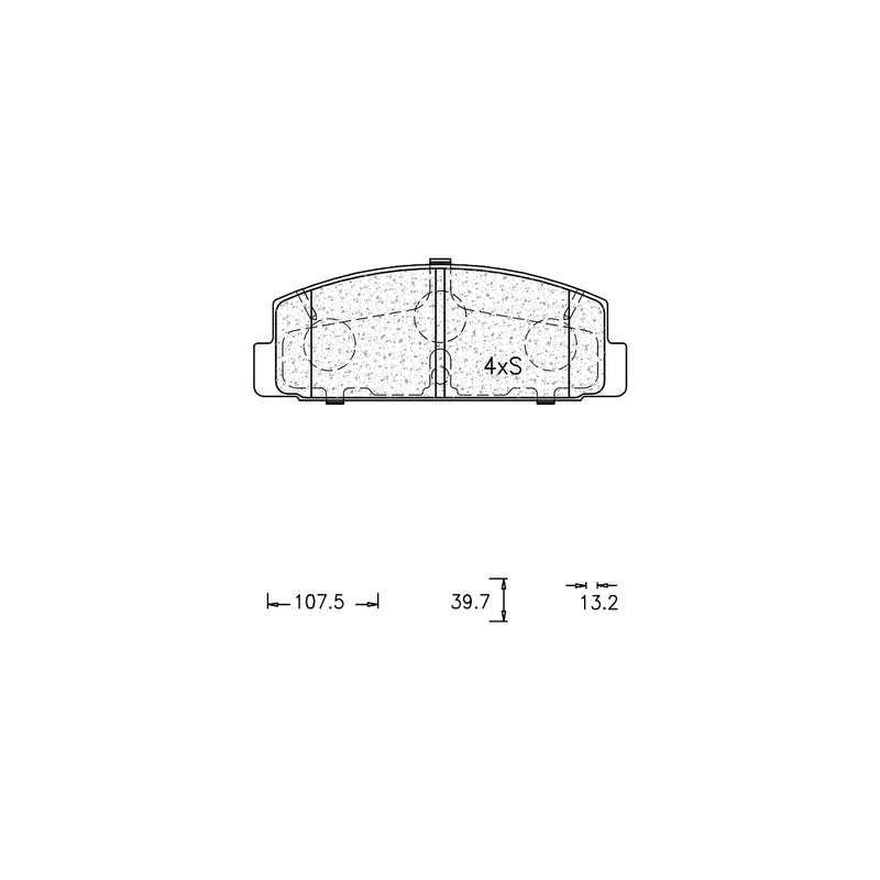 Brake Pad Set - Ate1018 (Ate)