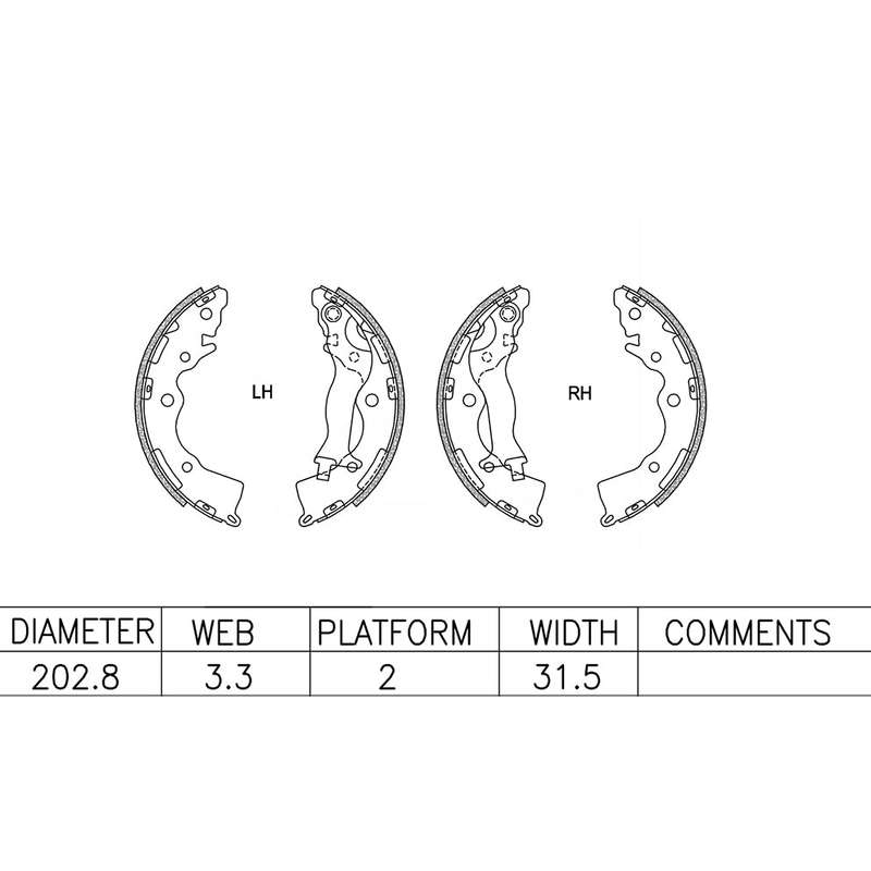 Brake Shoes - Ate1019Bs (Ate)