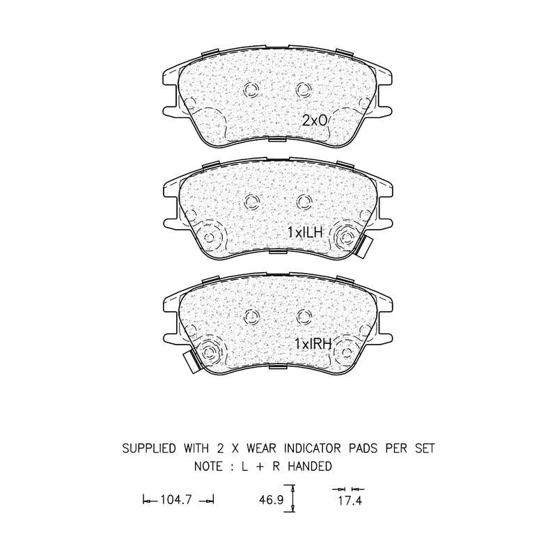 Brake Pad Set - Ate1020 (Ate)